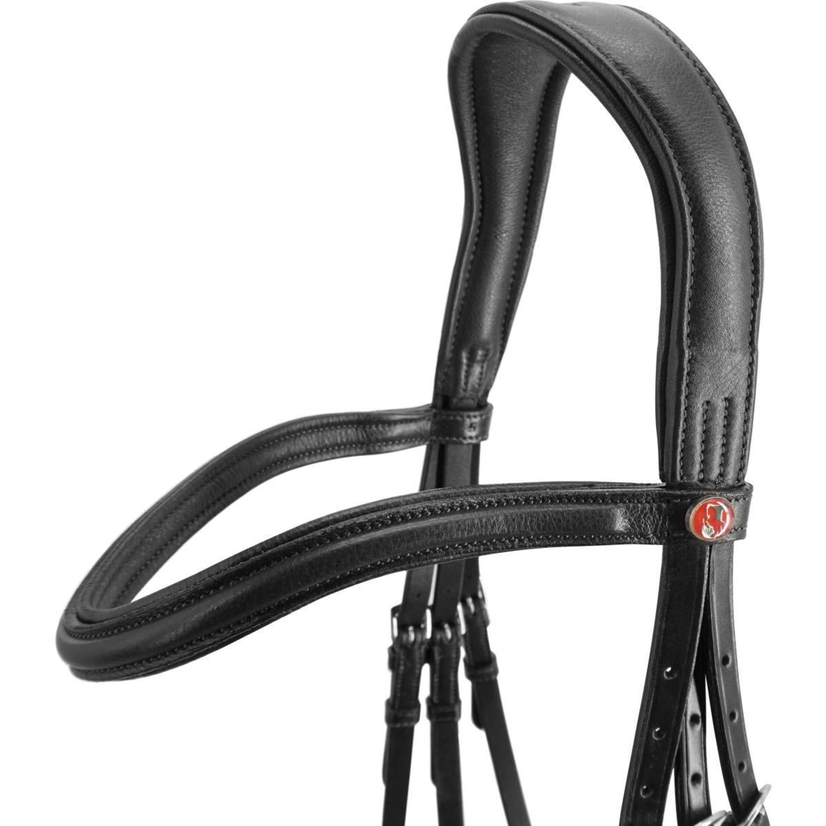 Kieffer hoofdstel Ultrasoft Sue Leren Frontriem Zwart