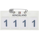 Kingsland Startnummer Classic 4 cijfers Wit