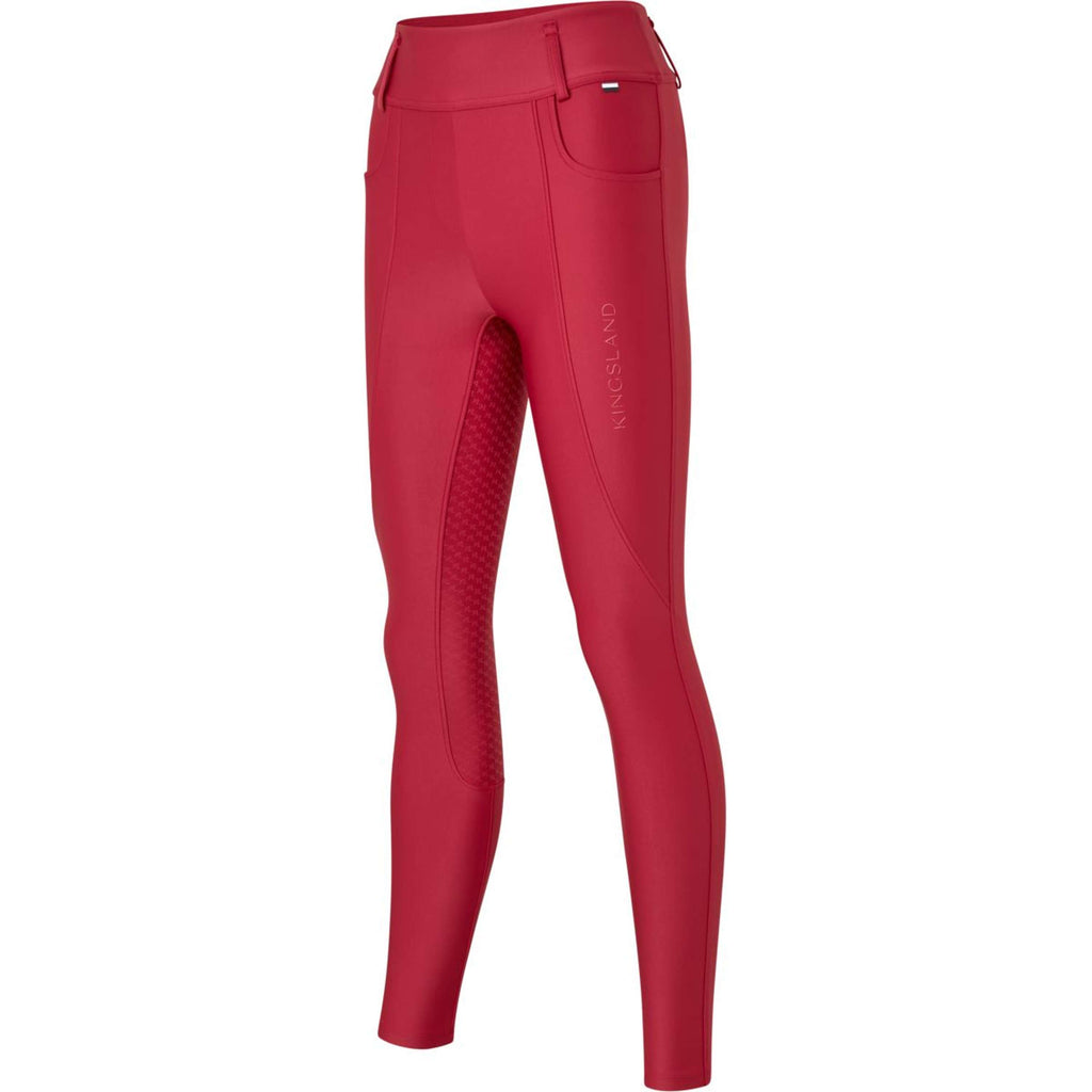 Kingsland Rijbroek KLKristin Full Grip Dames Garnet Rood