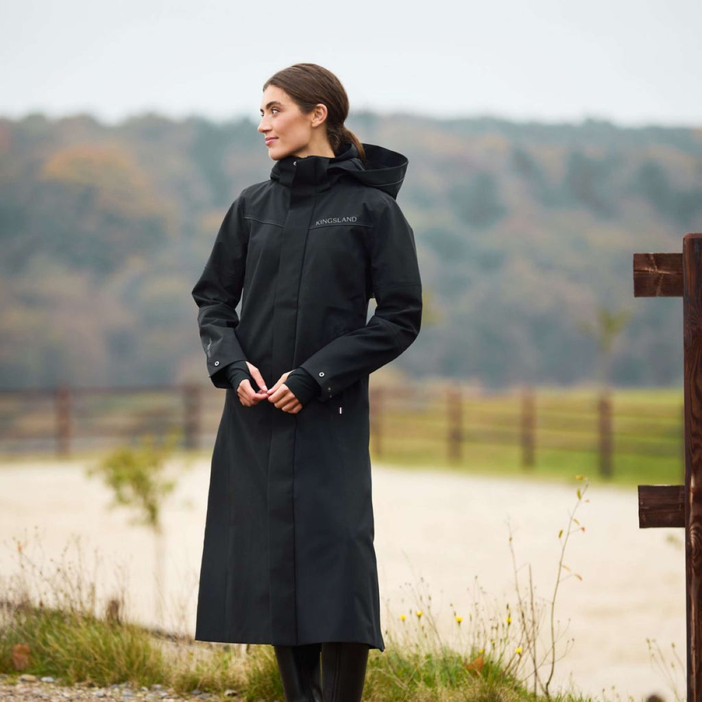 Kingsland Lange Jas KLLucia Waterproof Zwart