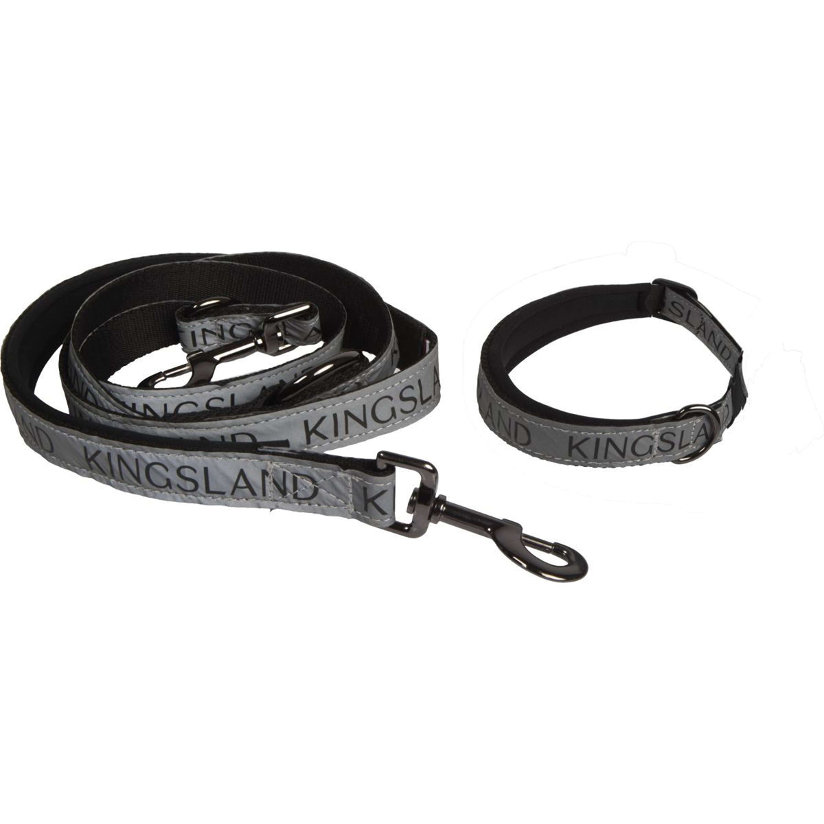 Kingsland Halsband en Lijn KLMacey Grey Forged Iron