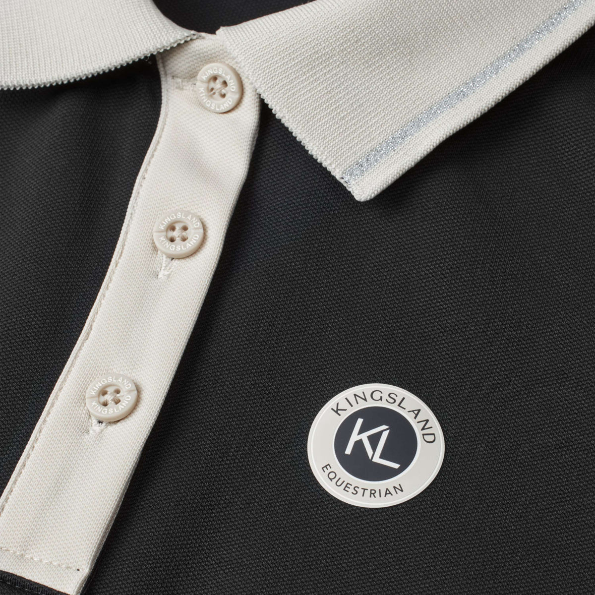Kingsland Poloshirt KLLaura Mouwloos Zwart
