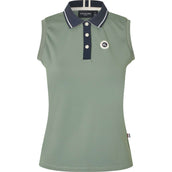 Kingsland Poloshirt KLLaura Mouwloos Green Agave