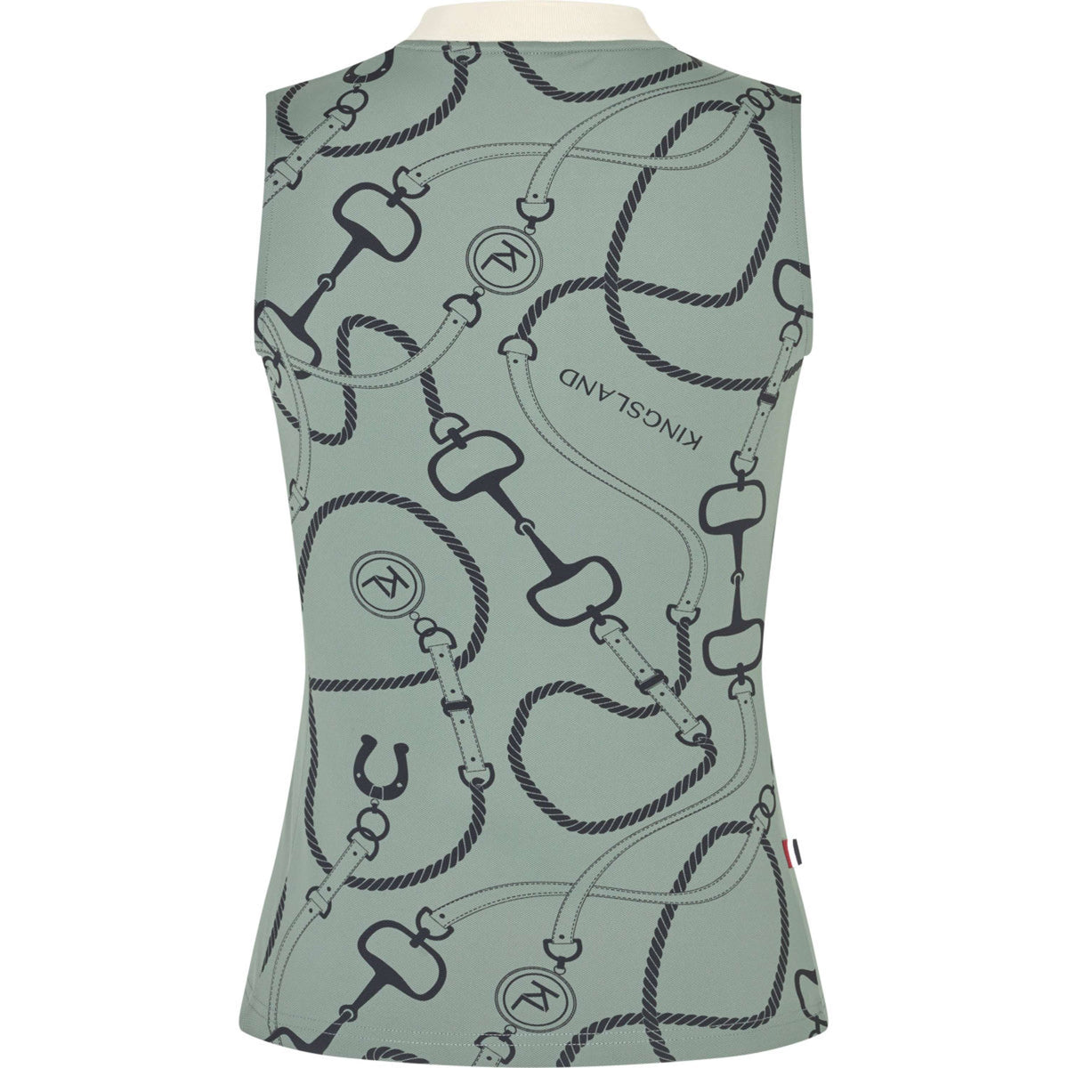 Kingsland Top KLLarissa Mouwloos Green Agave