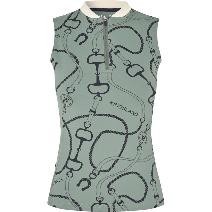 Kingsland Top KLLarissa Mouwloos Green Agave Kingsland Top KLLarissa Mouwloos Green Agave