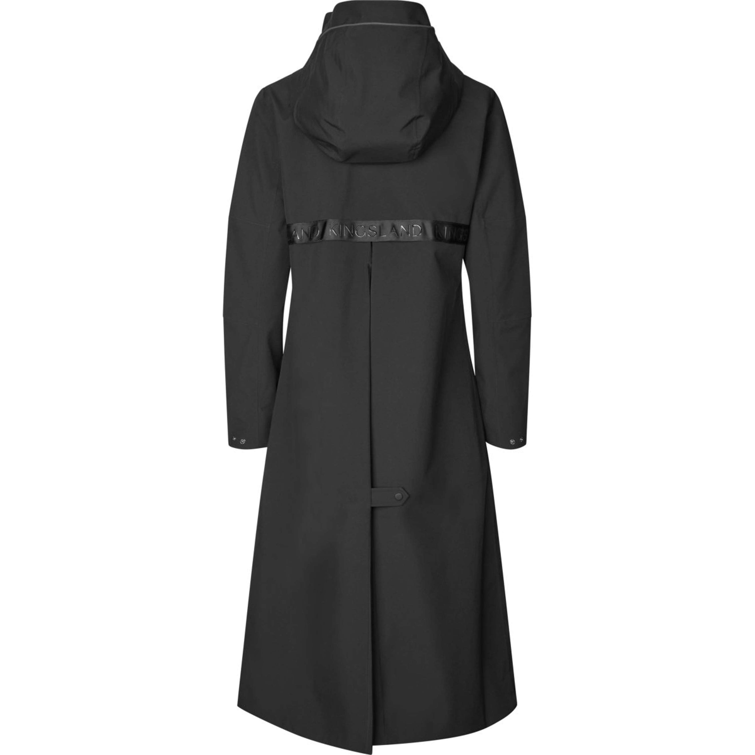 Kingsland Lange Jas KLLucia Waterproof Zwart Kingsland Lange Jas KLLucia Waterproof Zwart