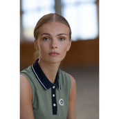 Kingsland Poloshirt KLLaura Mouwloos Green Agave