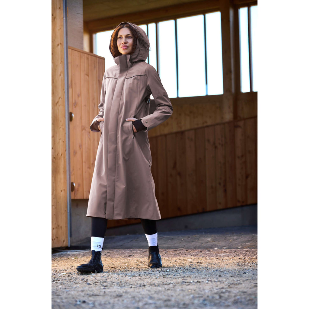 Kingsland Lange Jas KLLucia Waterproof Brown Iron
