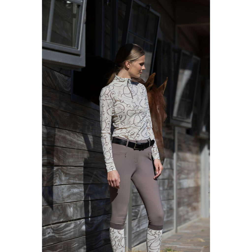 Kingsland Rijbroek KLKerry Seamless Full Grip Brown Iron