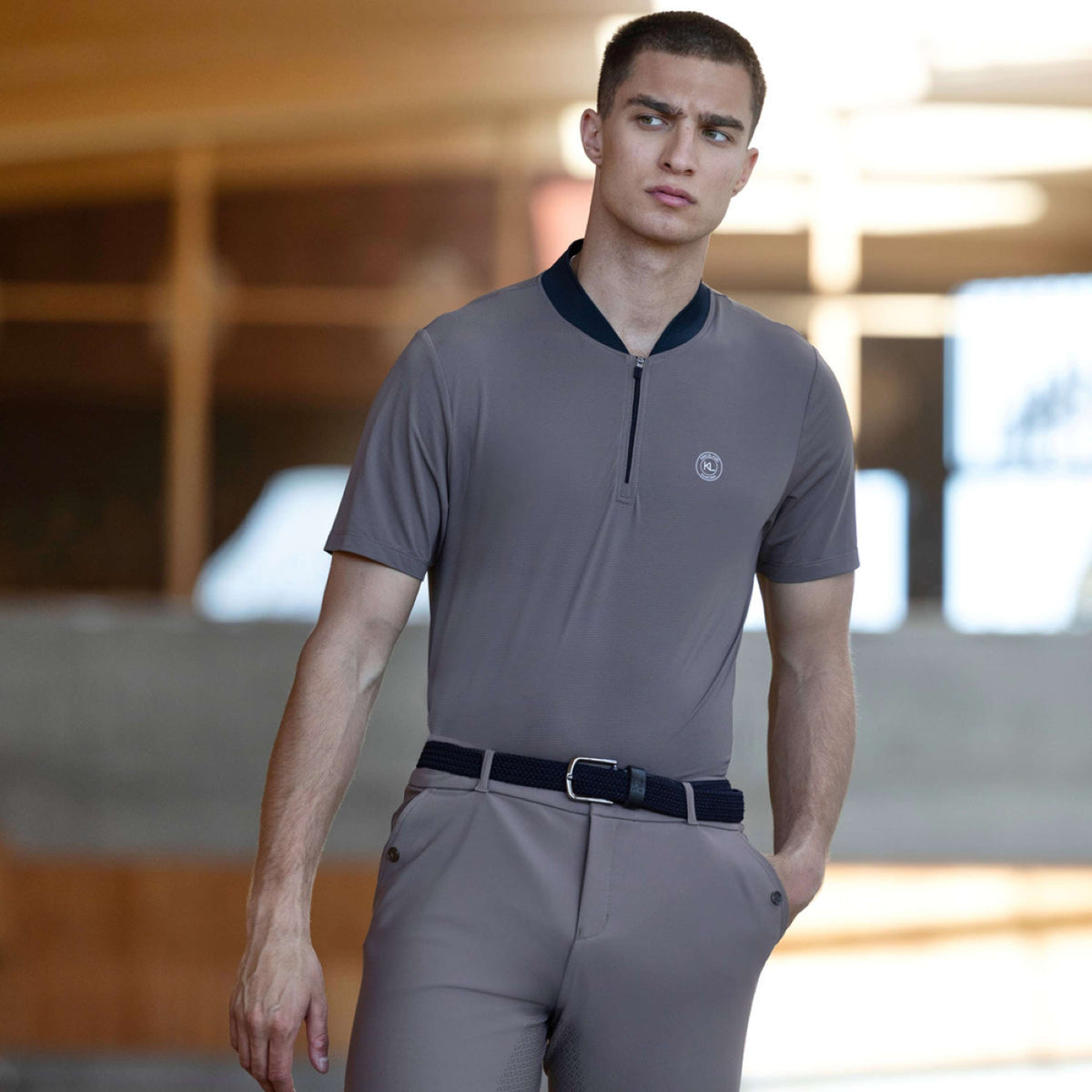 Kingsland Training Shirt KLLiam Heren Brown Iron