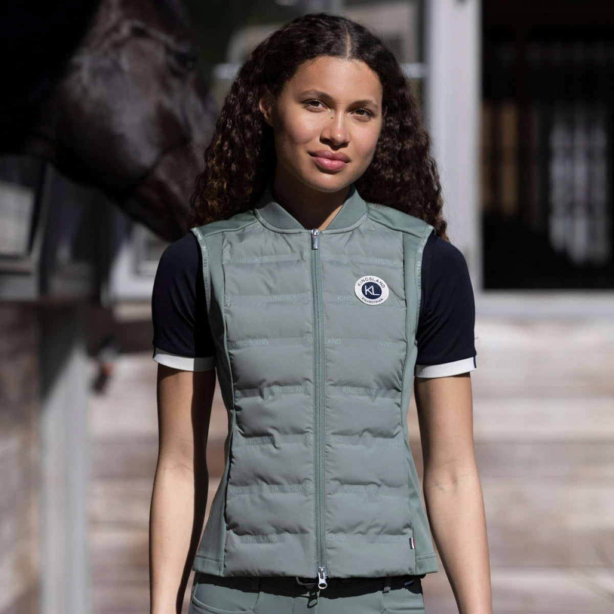 Kingsland Bodywarmer KLLucy Hybrid Green Agave