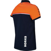 KNHS Poloshirt Fan NL Heren Blauw/Oranje