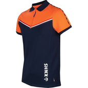 KNHS Poloshirt Fan NL Heren Blauw/Oranje