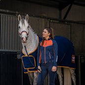 KNHS Showdeken Fleece met Borstflap Blauw