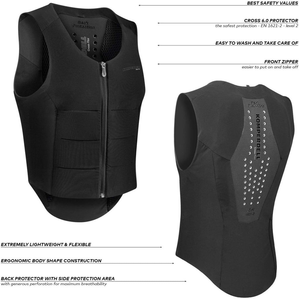 Komperdell Rugprotector Flexfit Regular New Zwart