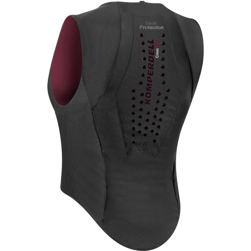 Komperdell Rugprotector Flexfit Slim Zwart/Bordeaux