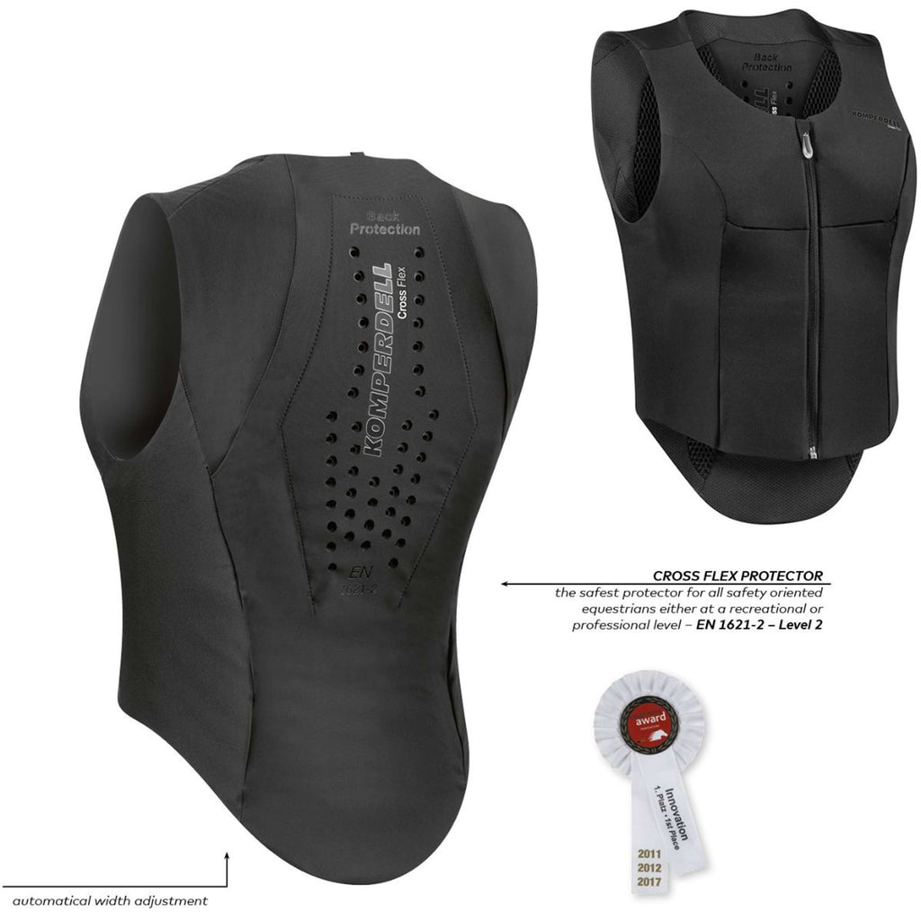 Komperdell Rugprotector Flexfit Slim Zwart/Grijs