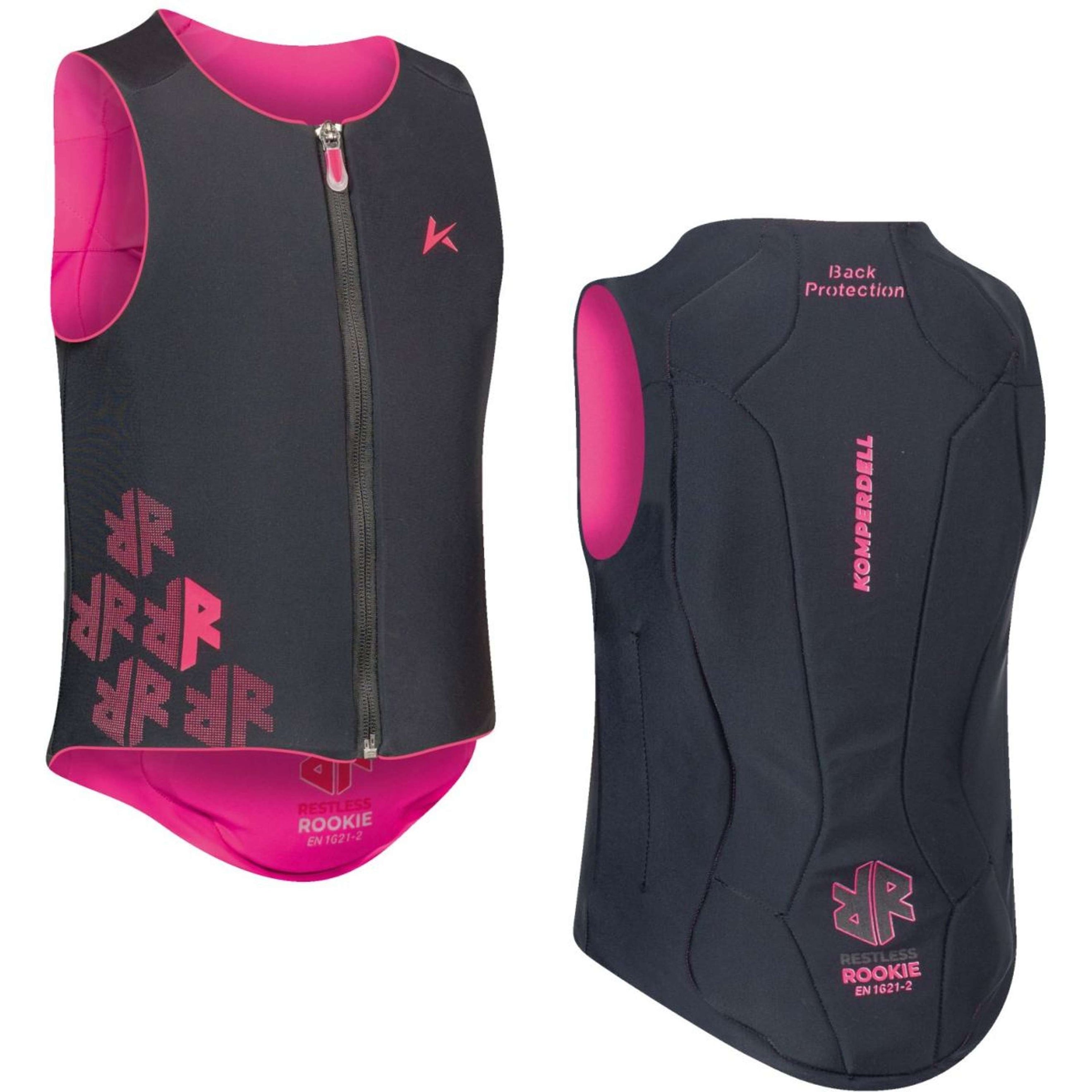 Komperdell Rugprotector FlexFit Pro Junior Zwart/Roze Komperdell Rugprotector FlexFit Pro Junior Zwart/Roze