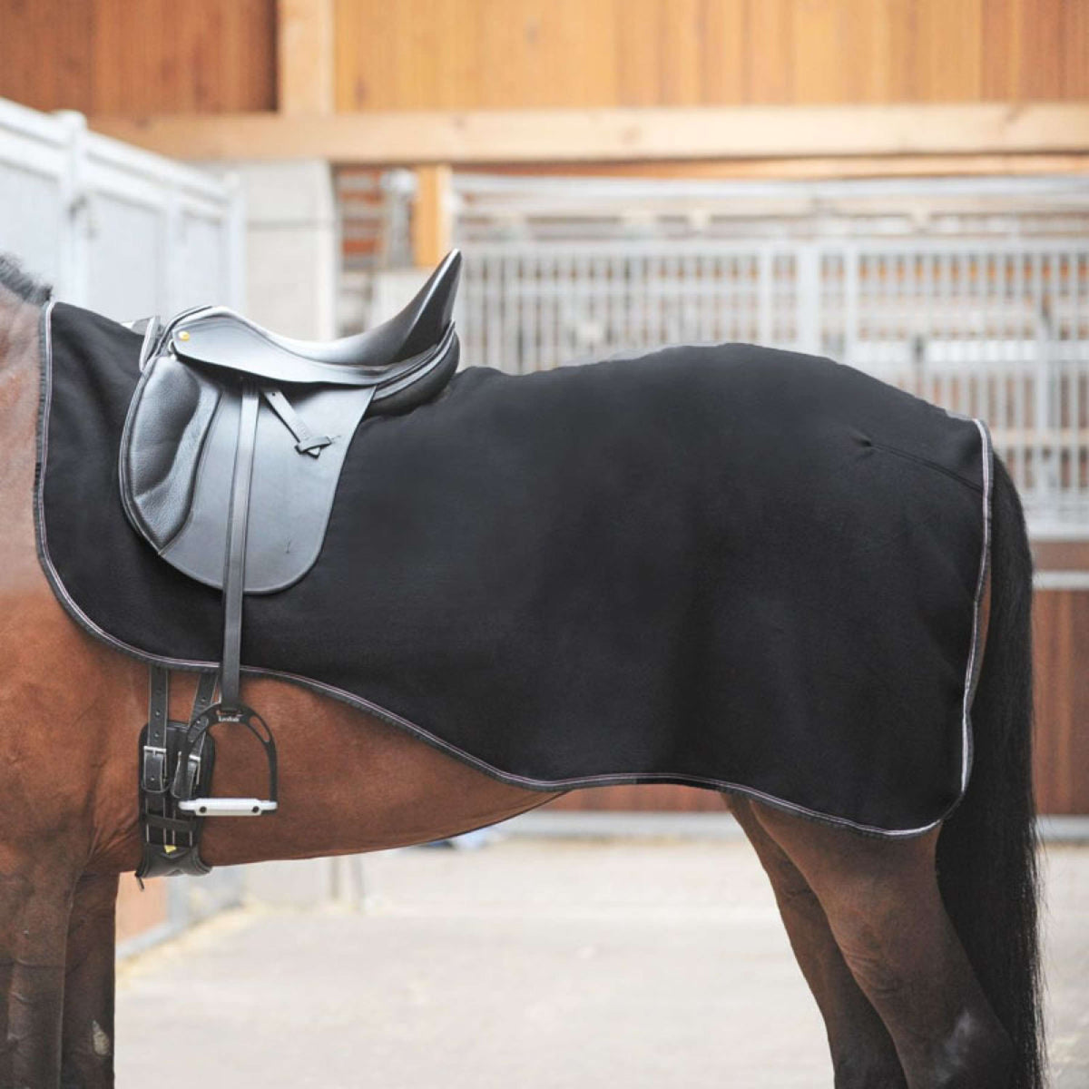 Kavalkade Uitrijdeken Work Fleece Zwart