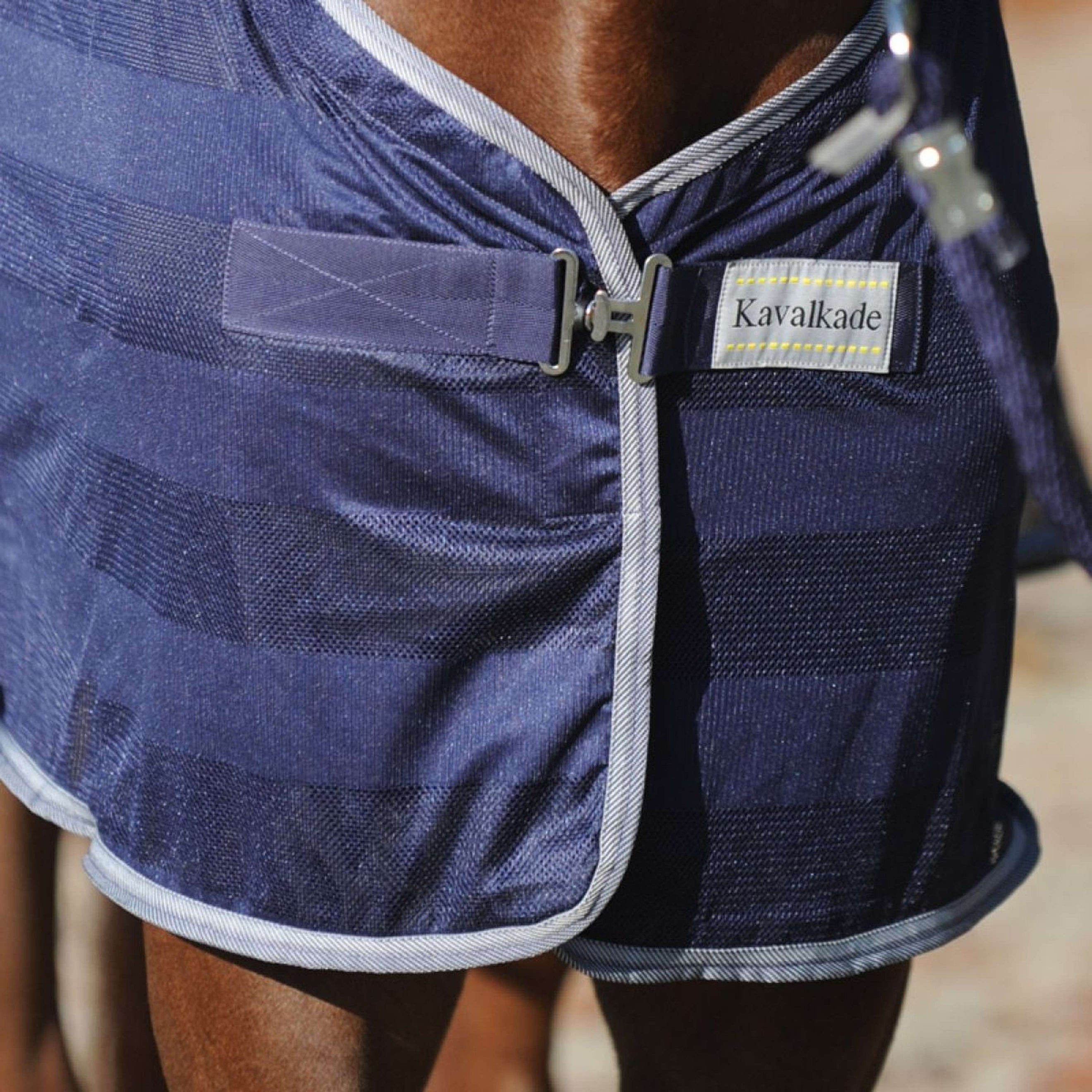 Kavalkade Vliegendeken Stripe Navy Kavalkade Vliegendeken Stripe Navy