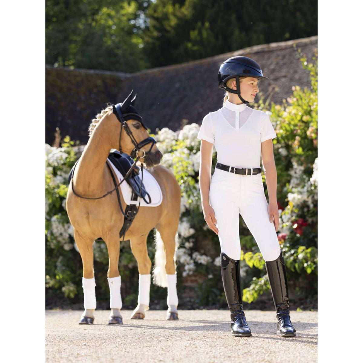 LeMieux Wedstrijdshirt Young Rider Eva Korte Mouwen Wit