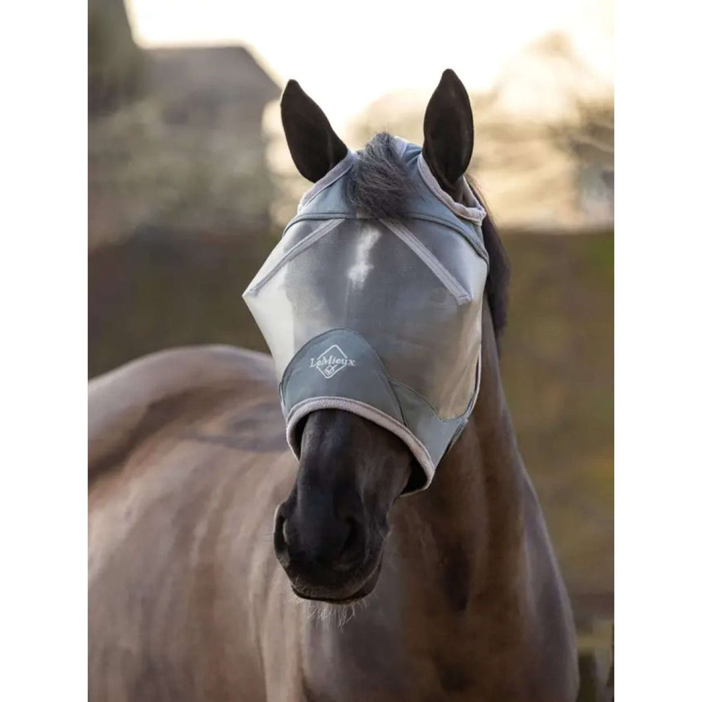 LeMieux Vliegenmasker ArmourShield Pro Standard Grijs