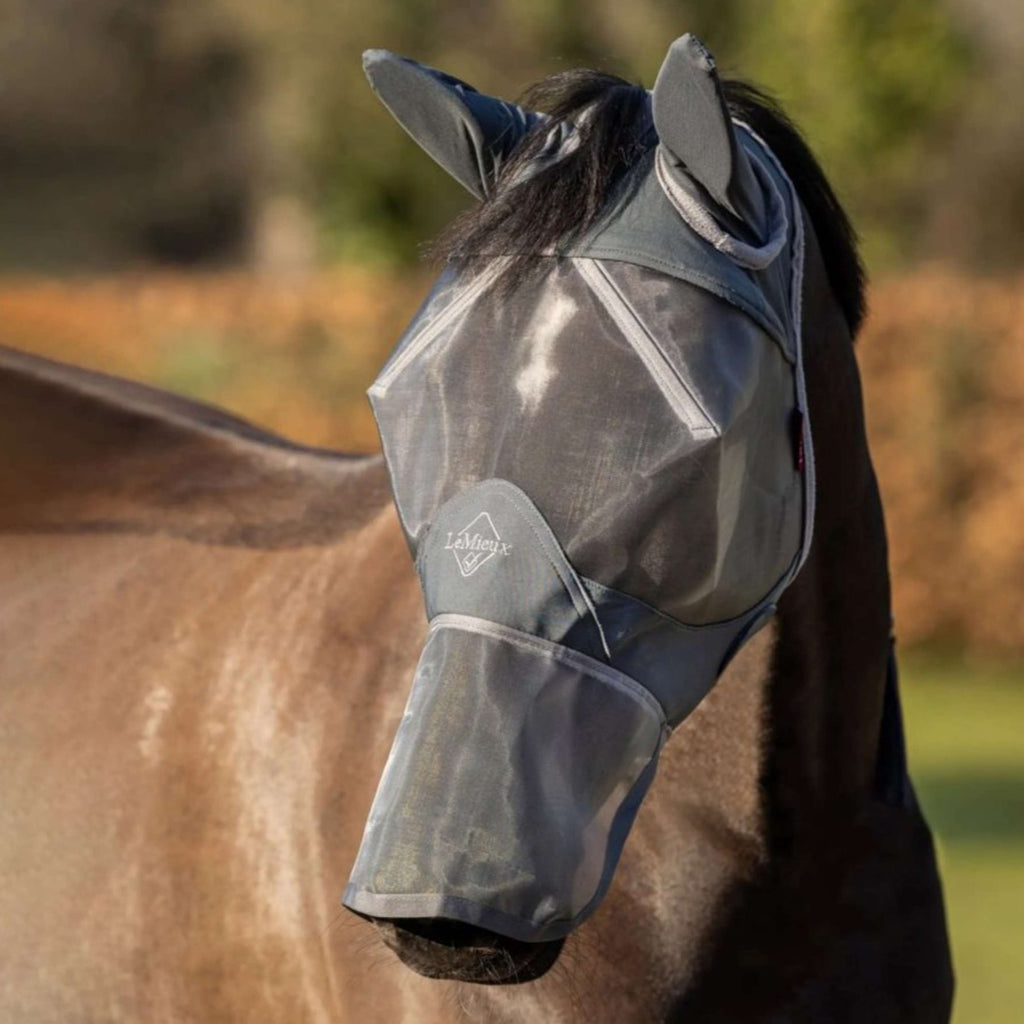 LeMieux Vliegenmasker ArmourShield Pro Full Grijs
