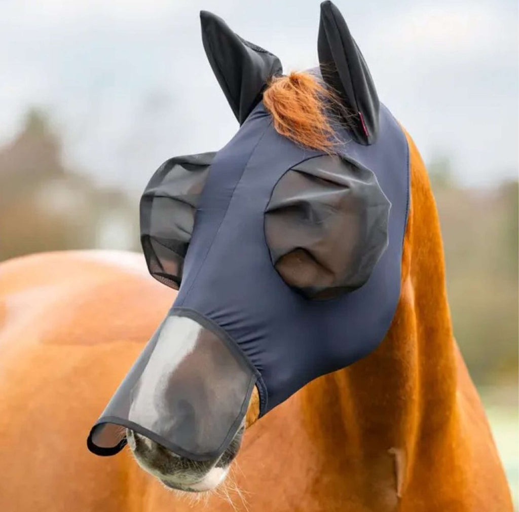 LeMieux Vliegenmasker Bug Relief Met Neusnetje Navy