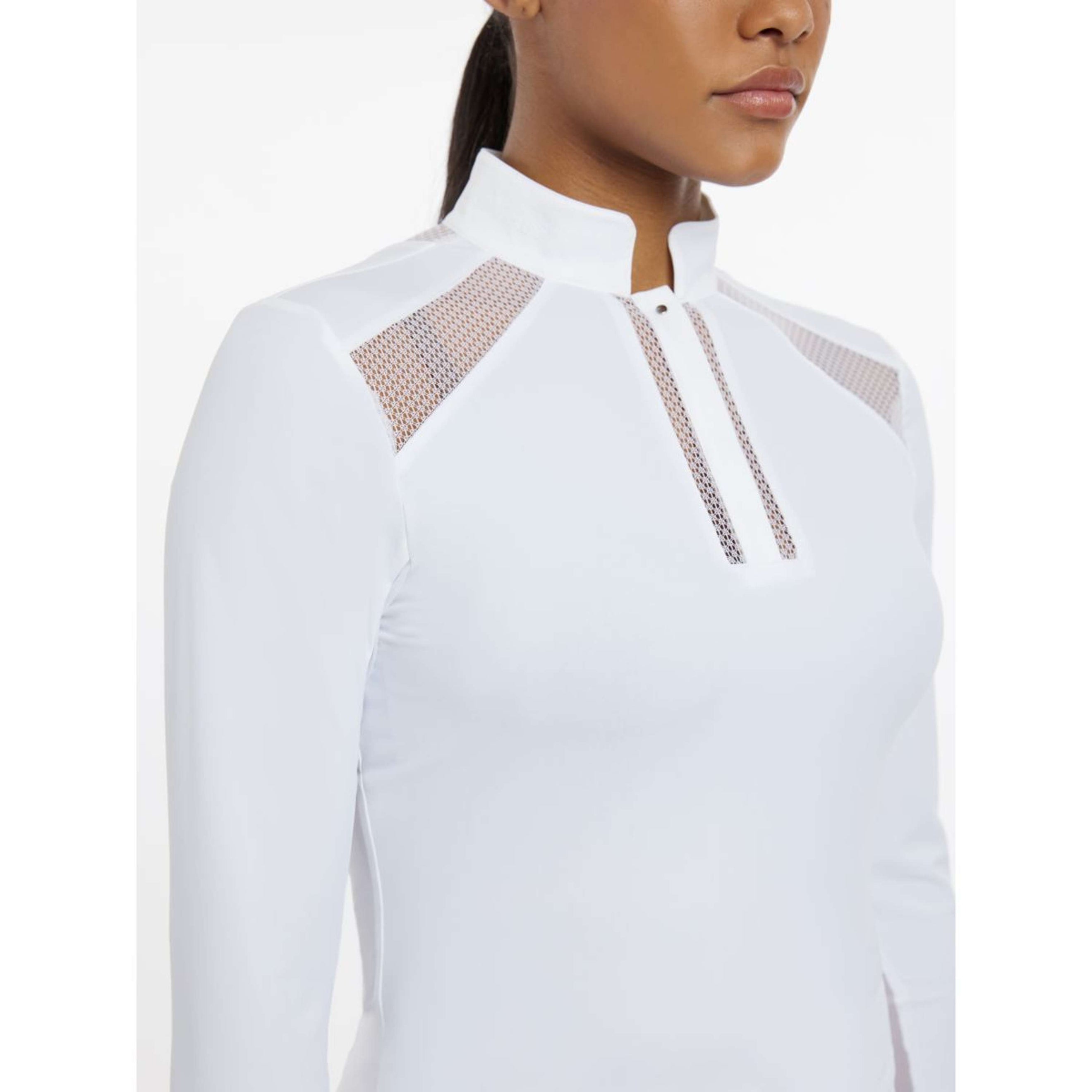 LeMieux Wedstrijdshirt Camille Lange Mouwen Wit LeMieux Wedstrijdshirt Camille Lange Mouwen Wit