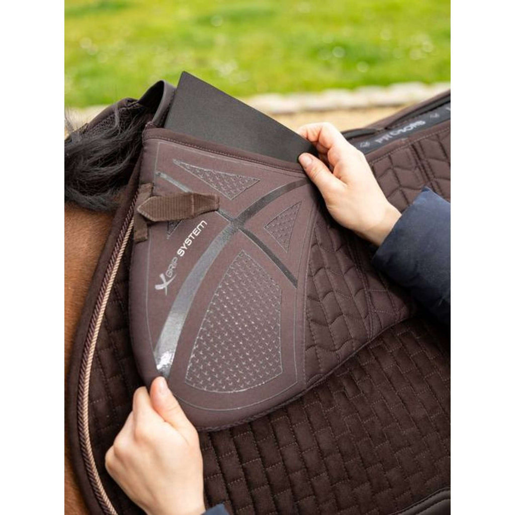 LeMieux Zadelonderlegger Prosorb 3 pocket Quilted Bruin