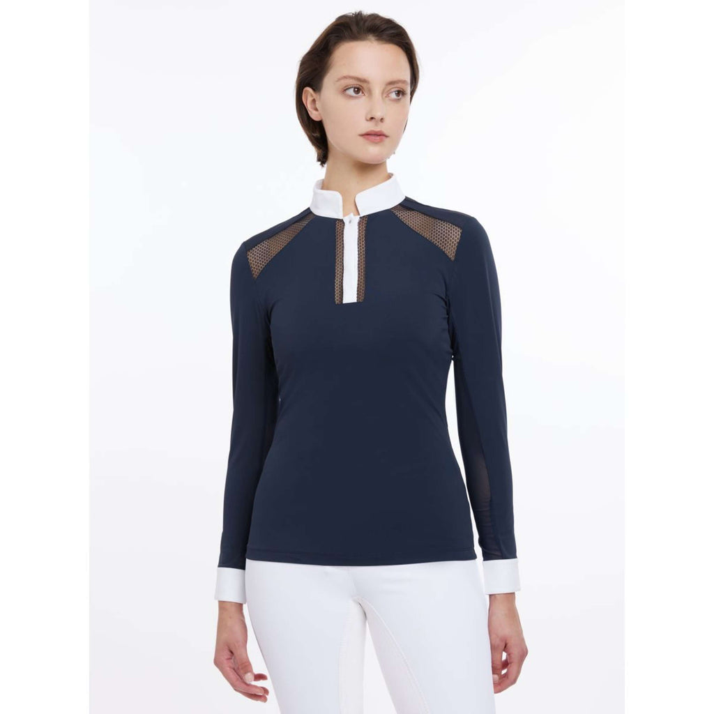 LeMieux Wedstrijdshirt Camille Lange Mouwen Navy