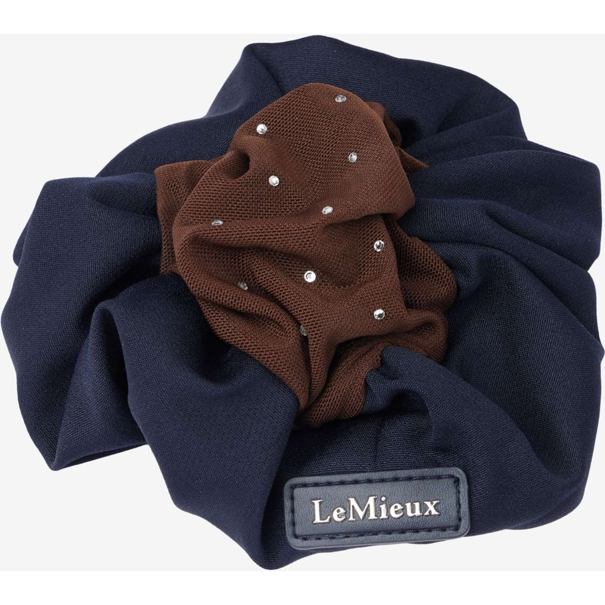 LeMieux Haarnetje Scrunchie Navy/Bruin