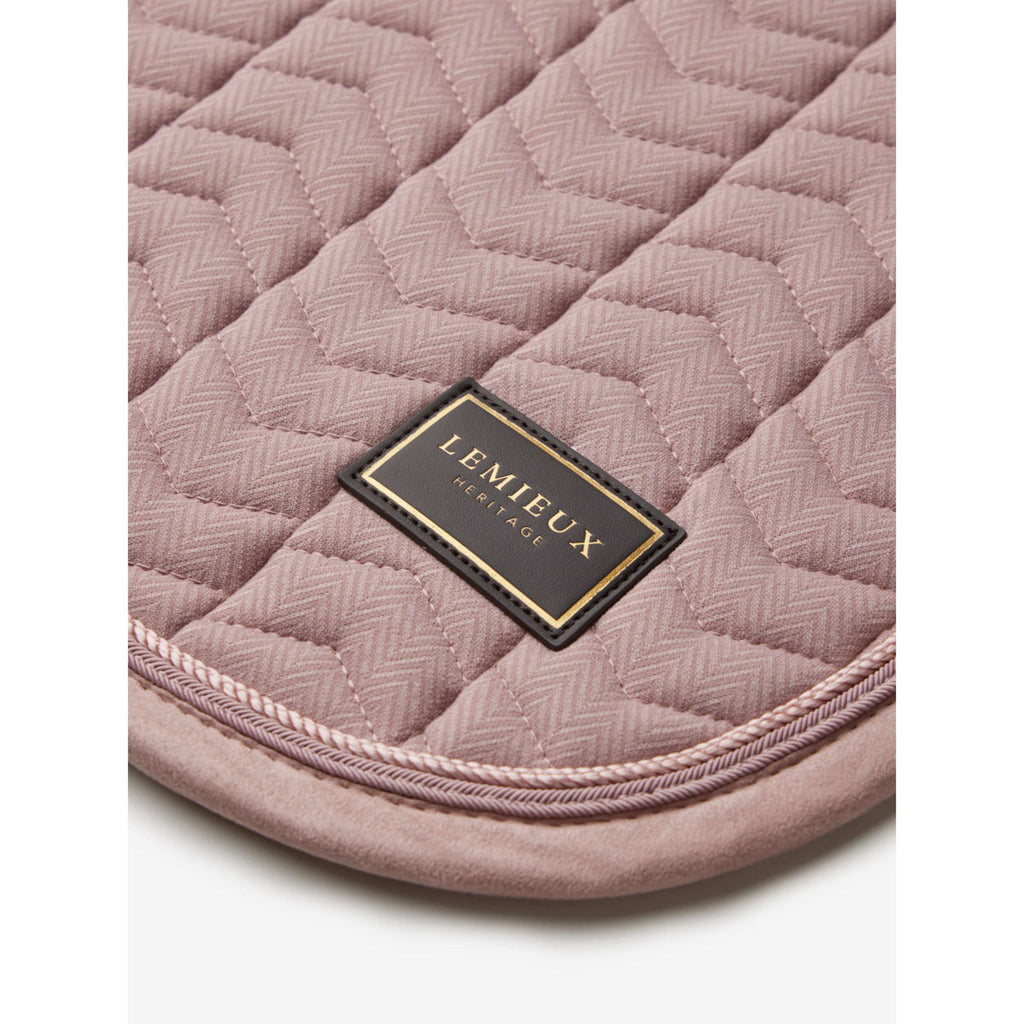 LeMieux Zadeldekje Heritage Herringbone Square Dressuur Wild Rose