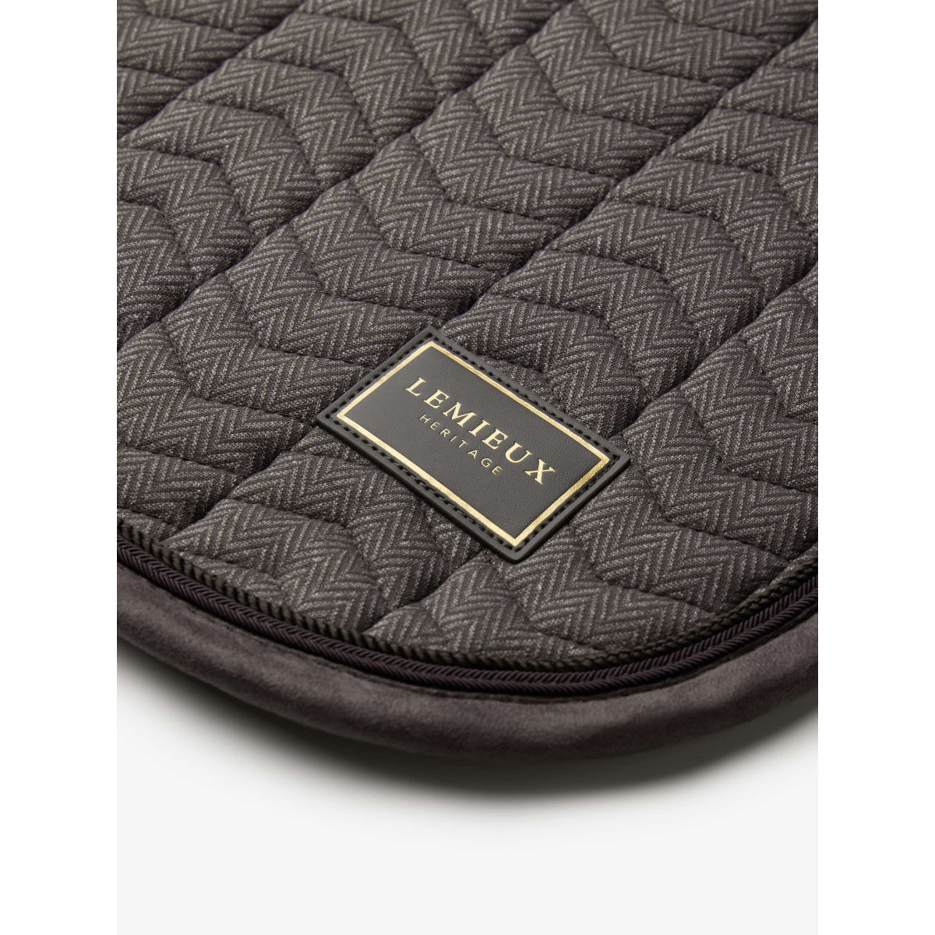 LeMieux Zadeldekje Heritage Herringbone Square Dressuur Cocoa