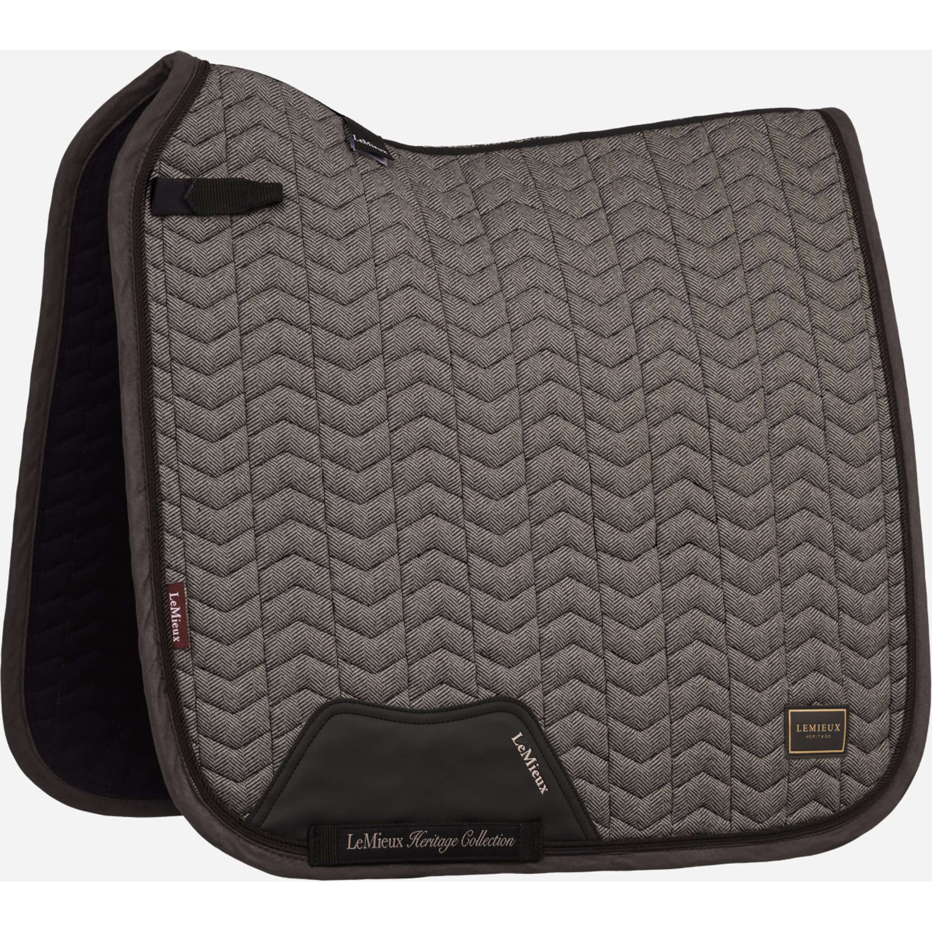 LeMieux Zadeldekje Heritage Herringbone Square Dressuur Cocoa