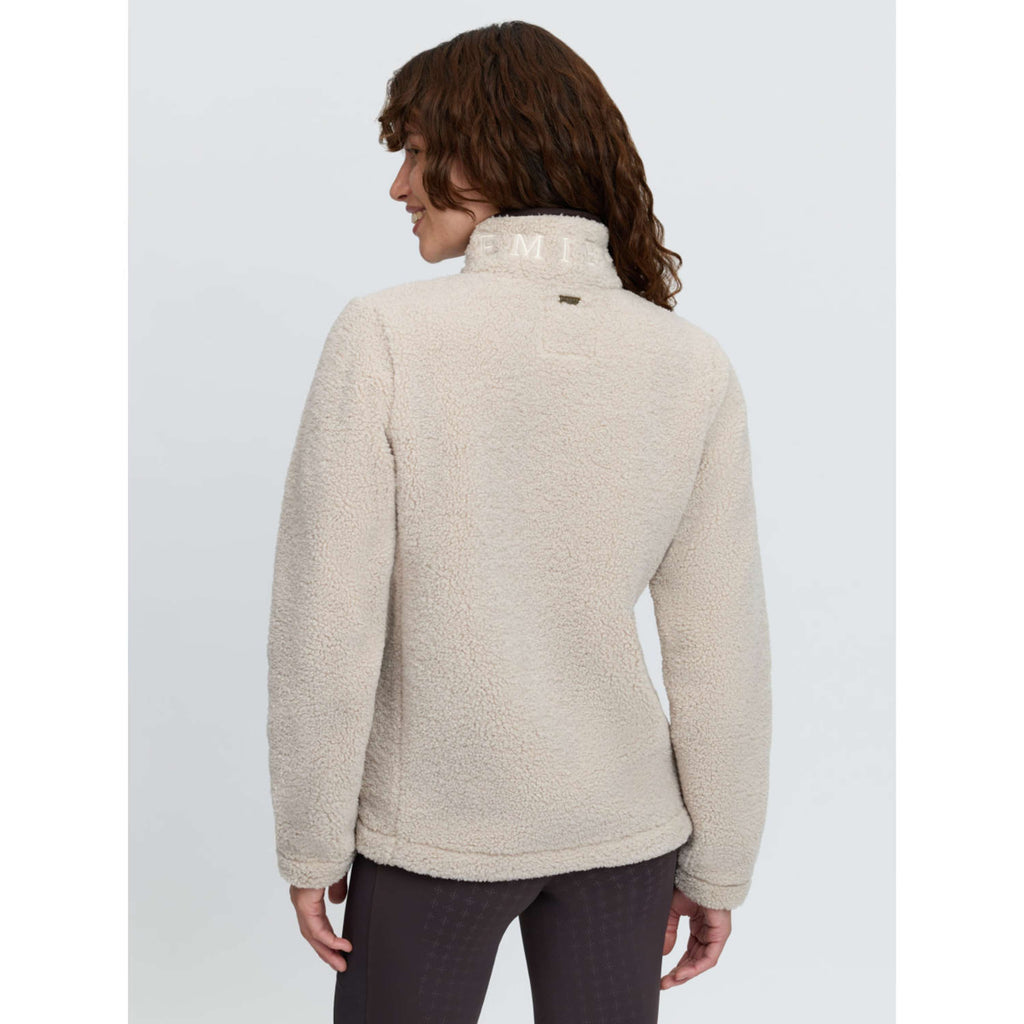 LeMieux Vest Heritage Borg Zip Through Stone