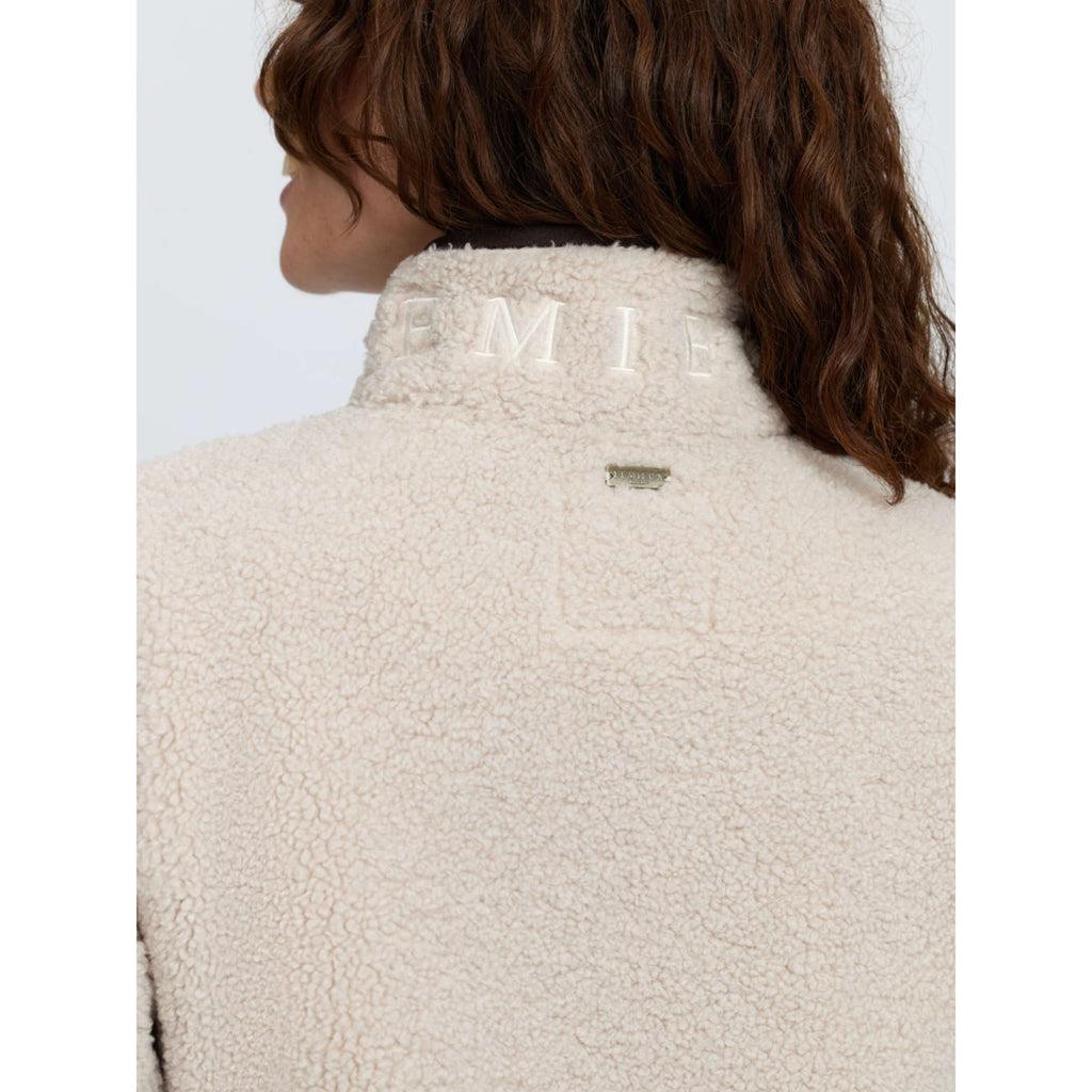 LeMieux Vest Heritage Borg Zip Through Stone