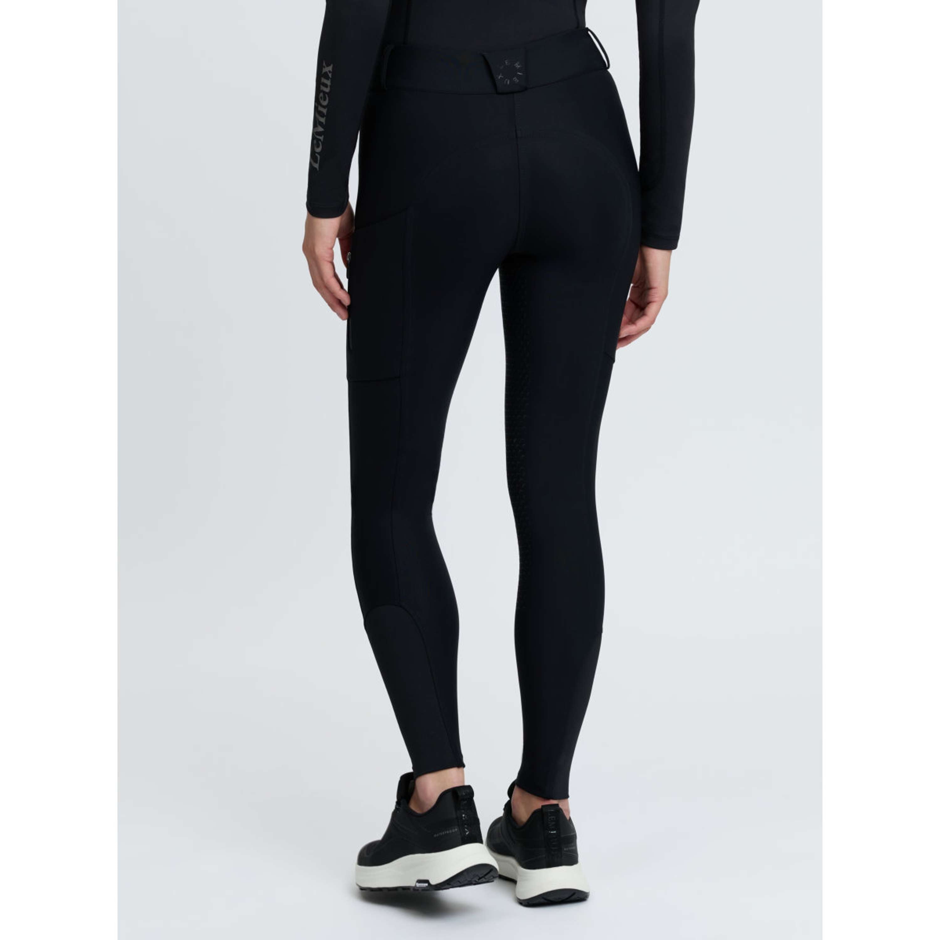 LeMieux Rijbroek Stormwear Kniegrip Black