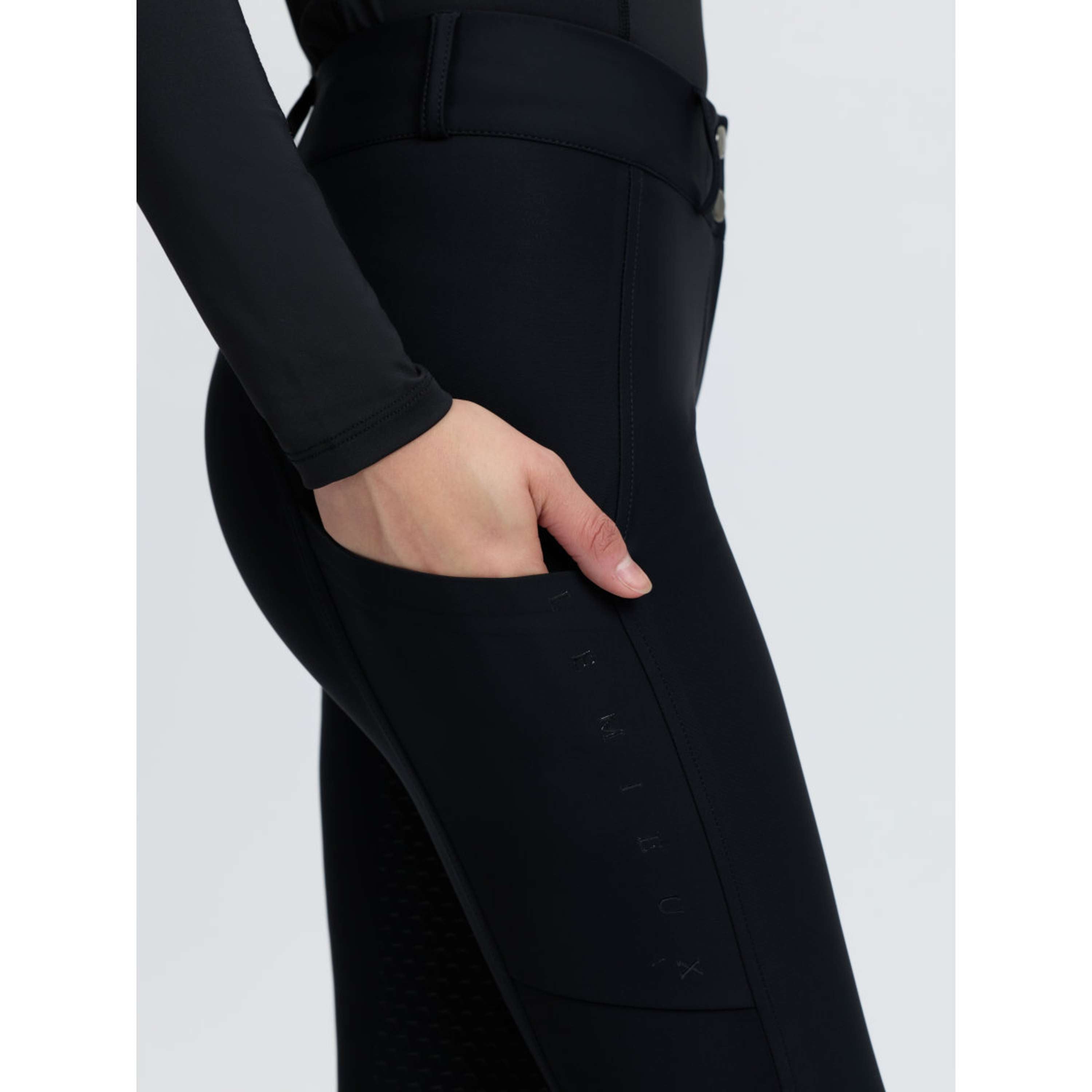 LeMieux Rijbroek Stormwear Kniegrip Black