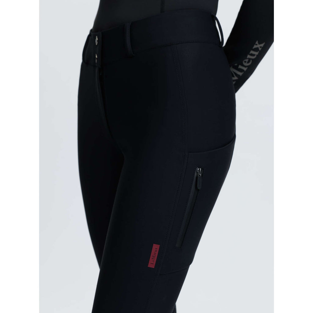 LeMieux Rijbroek Stormwear Kniegrip Black