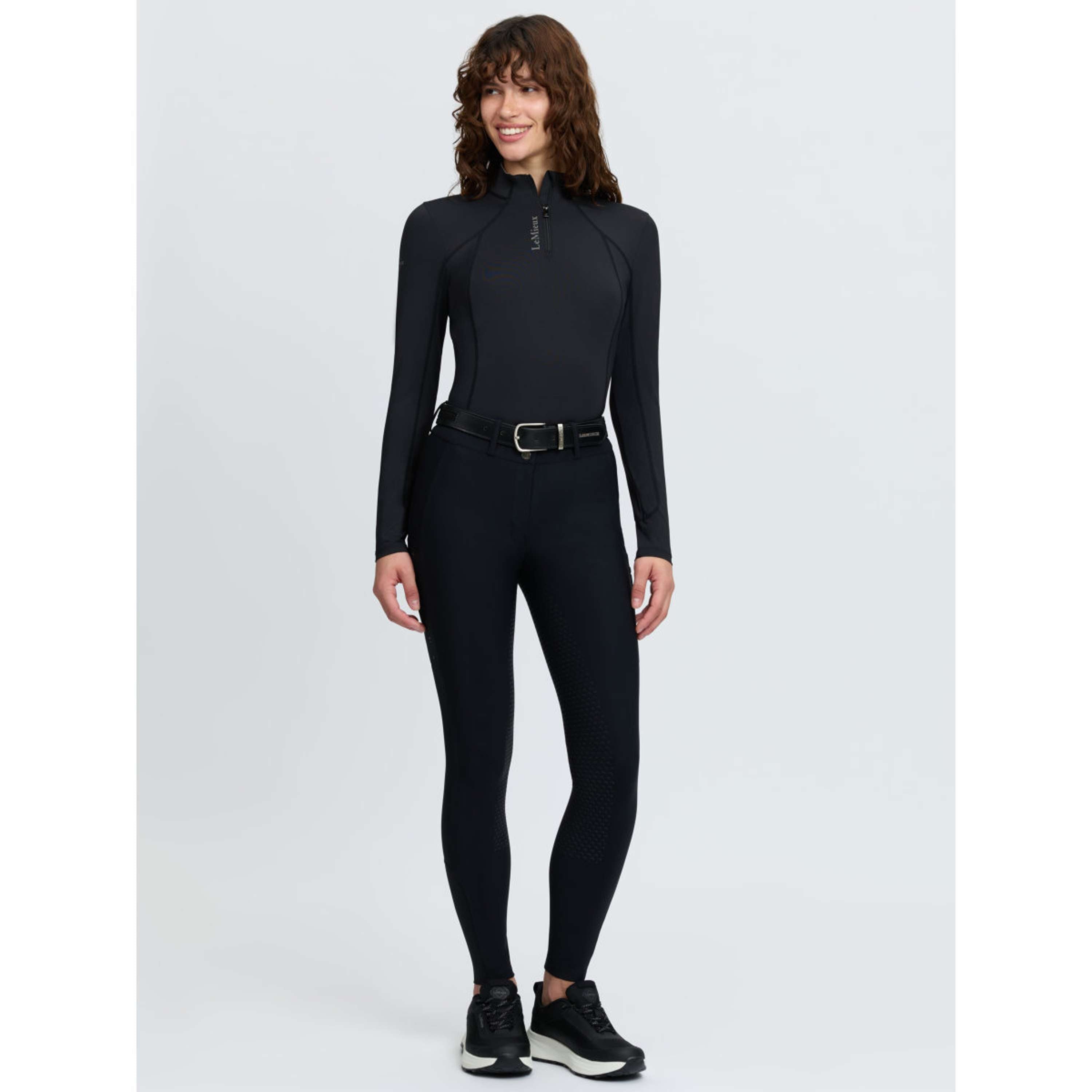 LeMieux Rijbroek Stormwear Kniegrip Black