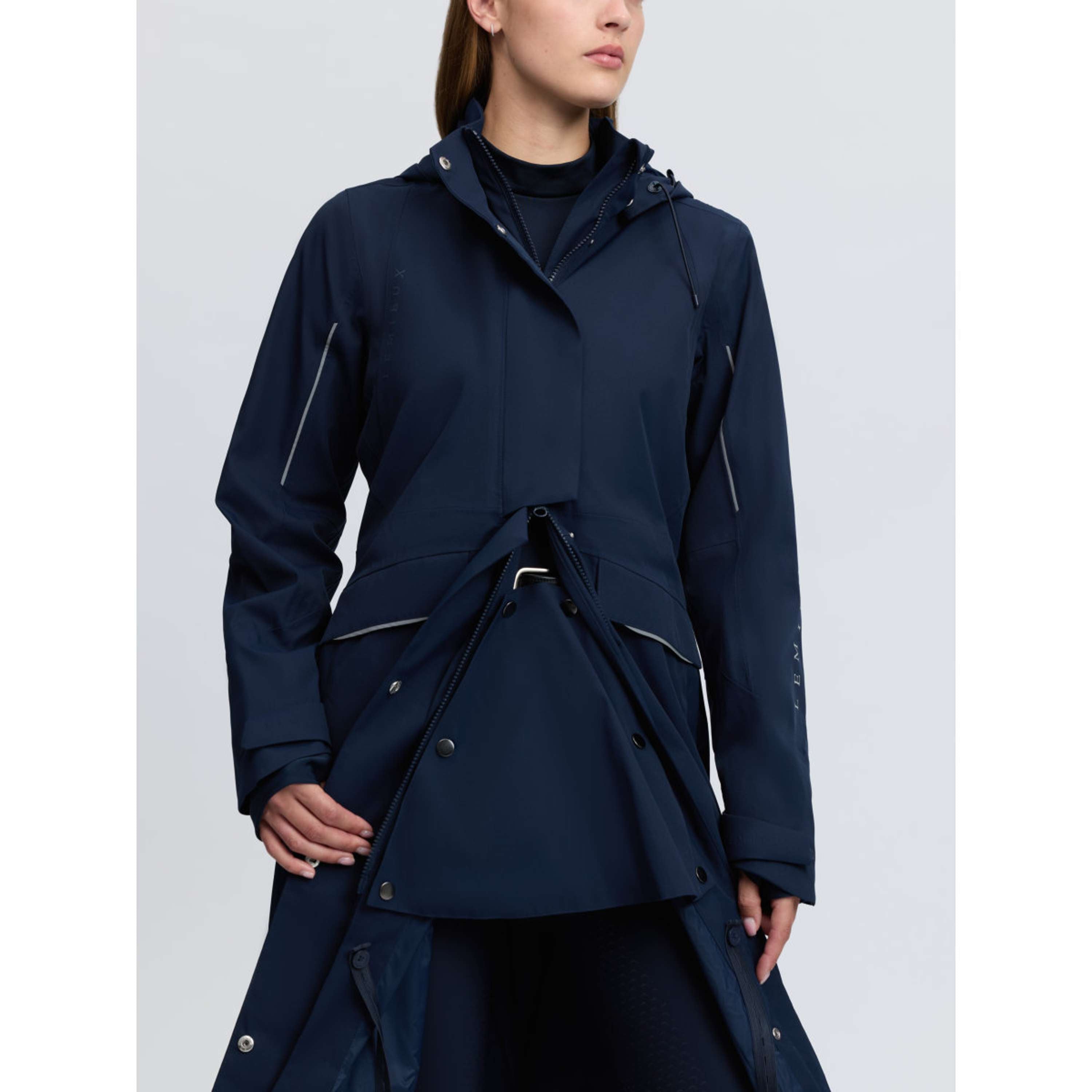 LeMieux Lange Jas Stormwear Performance Riding Navy