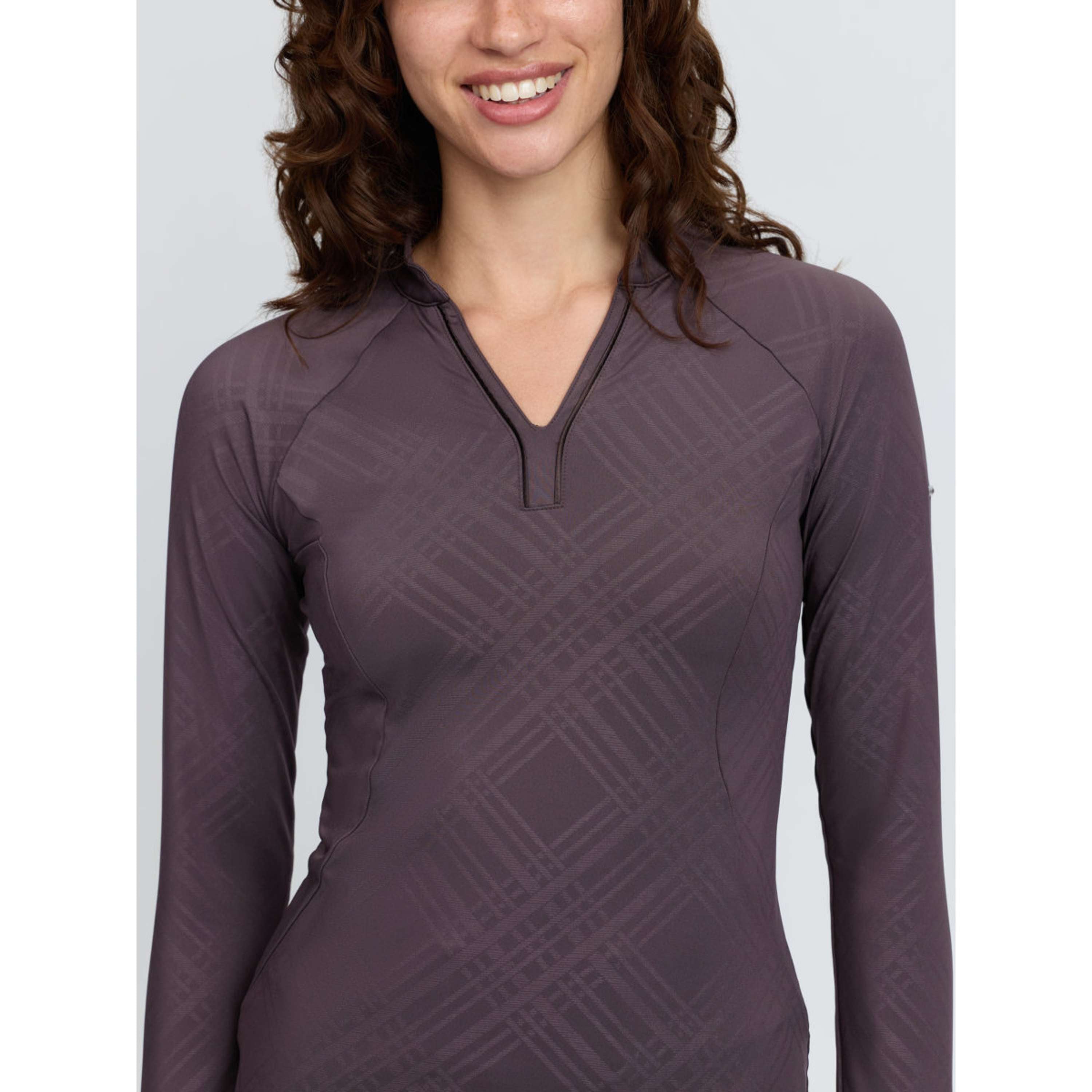 LeMieux Baselayer Heritage Check Lange Mouwen Cocoa