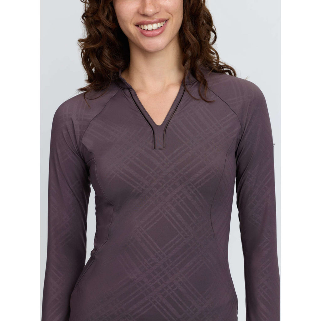LeMieux Baselayer Heritage Check Lange Mouwen Cocoa