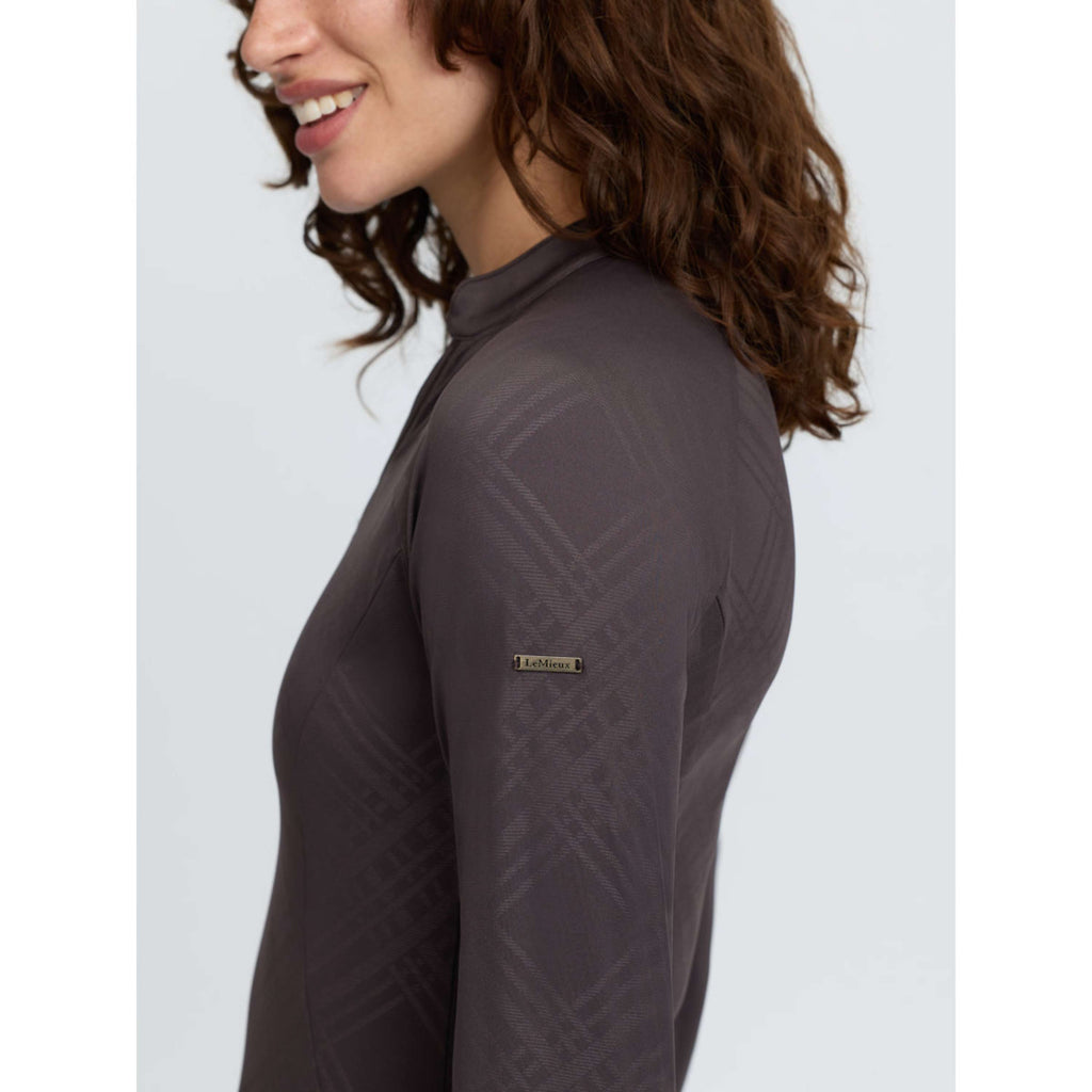 LeMieux Baselayer Heritage Check Lange Mouwen Cocoa