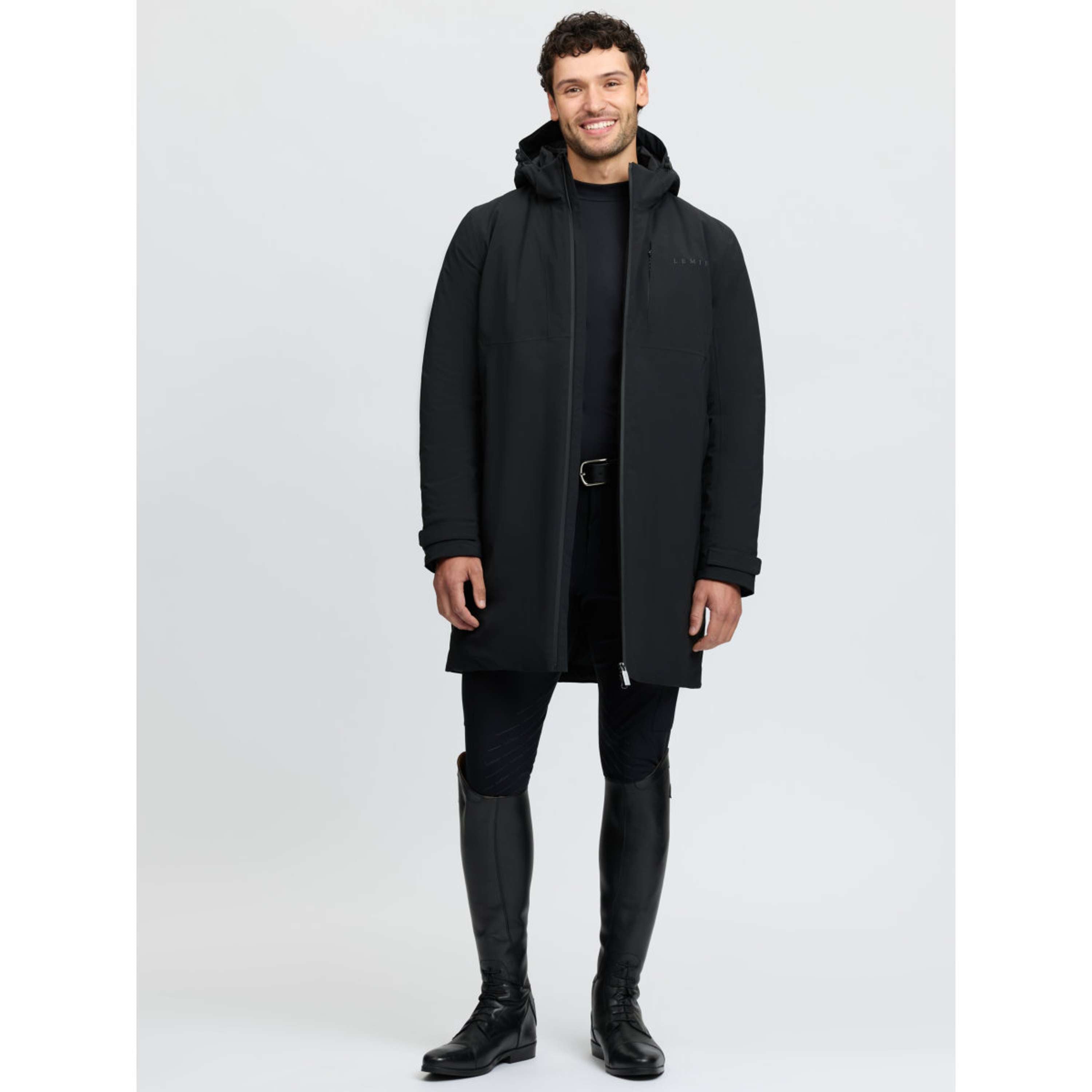 LeMieux Lange Jas Waterproof Training Heren Black