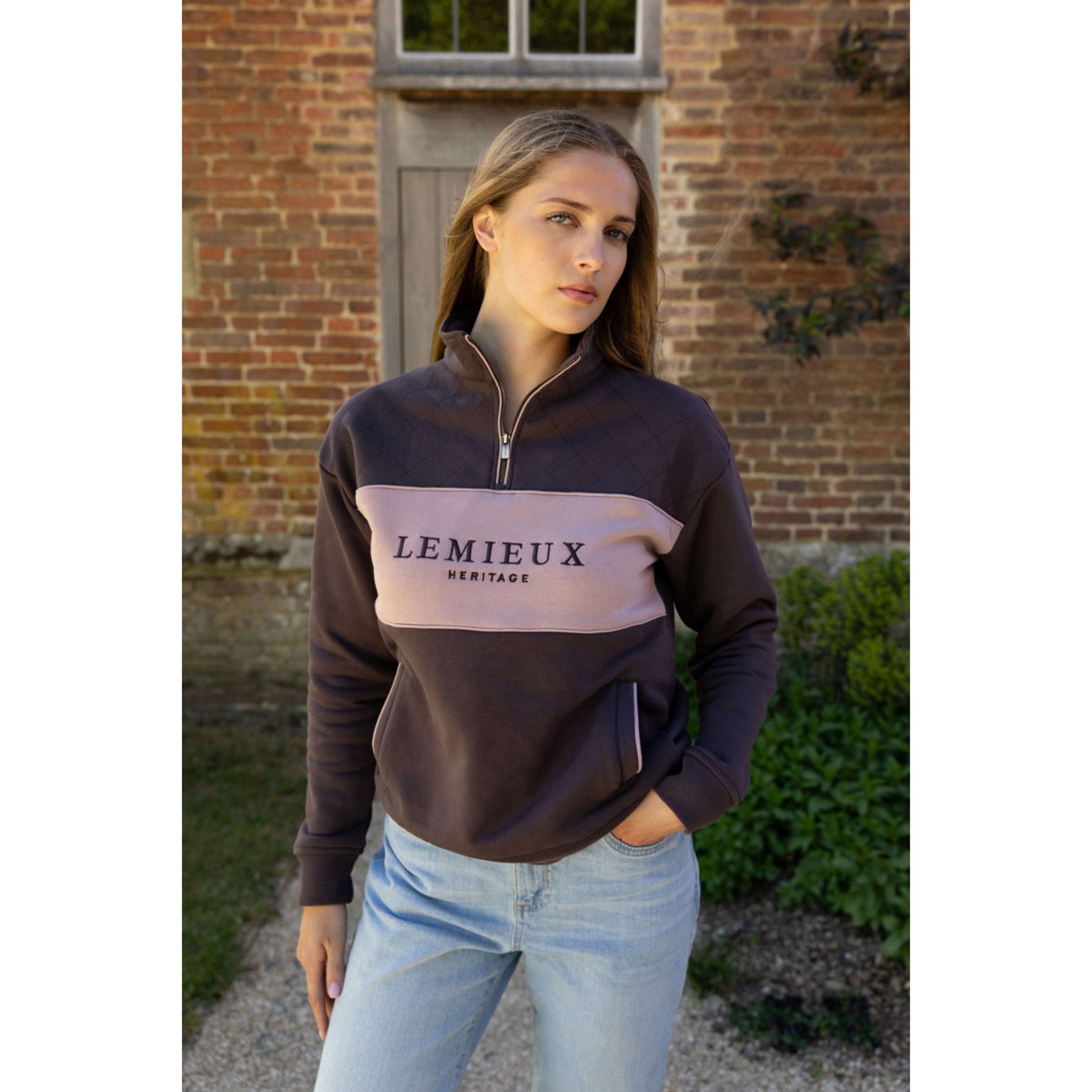 LeMieux Trui Heritage Quarter Zip Cocoa