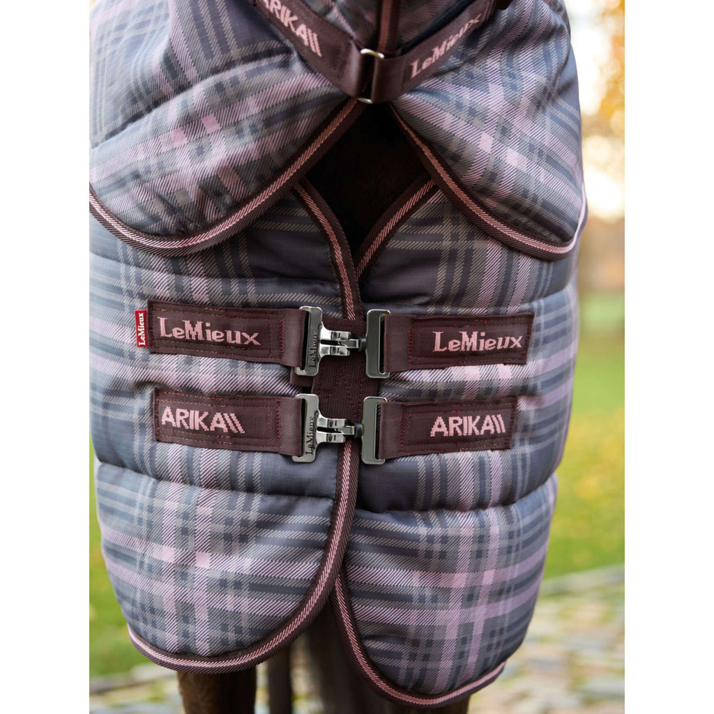 LeMieux Staldeken Arika Heritage Check with Neck 200g Cocoa