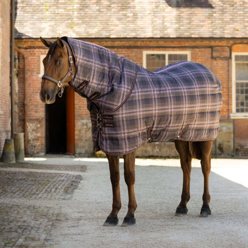 LeMieux Staldeken Arika Heritage Check with Neck 200g Cocoa