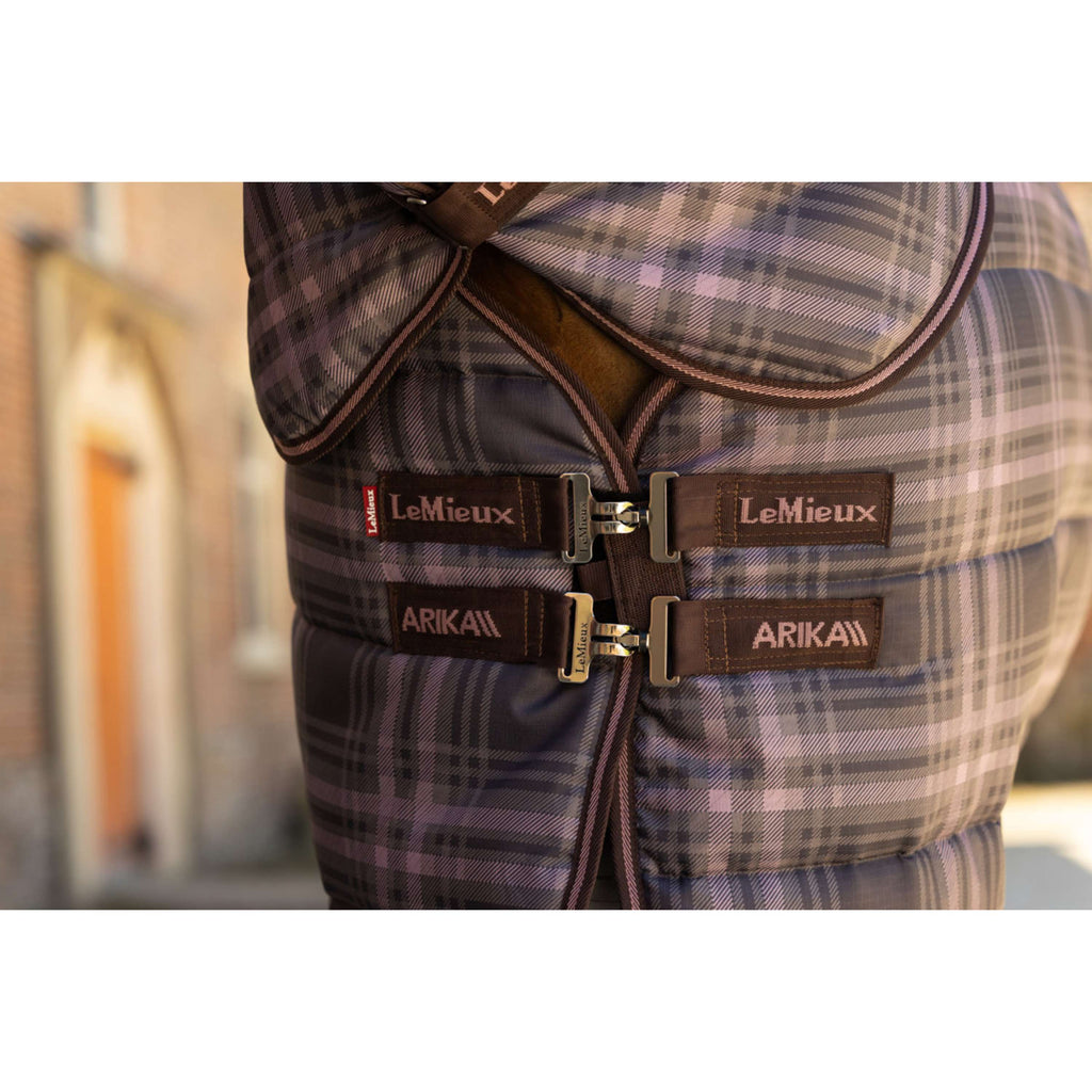LeMieux Staldeken Arika Heritage Check with Neck 200g Cocoa